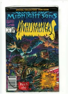 Nightstalkers #1 NM- 9.2 Newsstand Marvel Comics Sealed w/ Poster 1992 Blade 