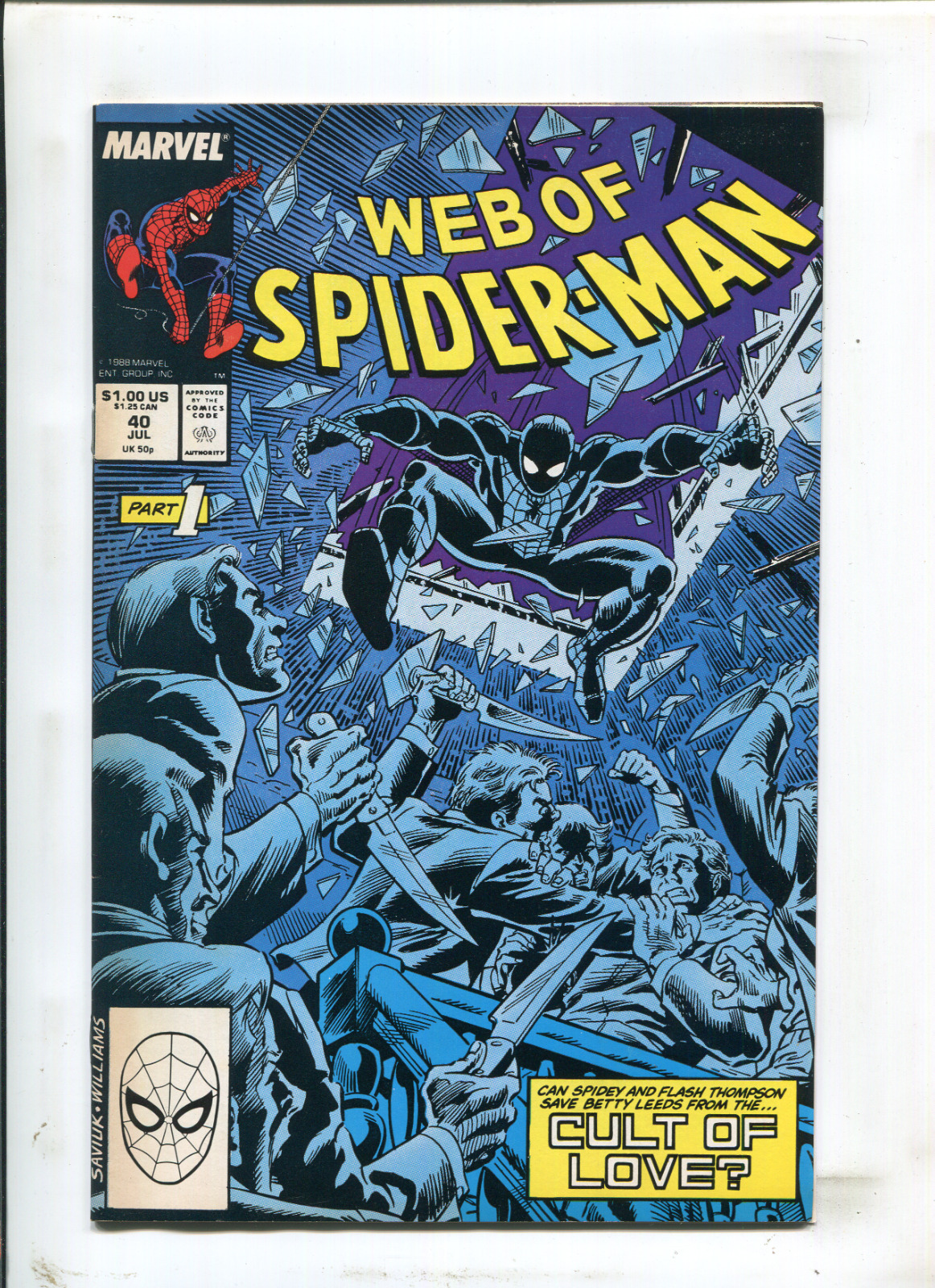 Web of Spider-Man #39 Direct Edition (1988)  Comic Books - Copper Age,  Marvel, Spider-Man, Superhero / HipComic