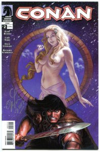 CONAN #2, NM, Signed by Joseph Linsner, Dark Horse, Blood, 2004, more in store