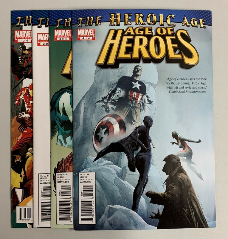 Age Of Heroes #1-4 Set (Marvel 2010) 1 2 3 4 Kurt Busiek (8.5+)