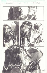 Avengers: The Initiative #24 p.16 - Kiss - 2008 Signed art by Humberto Ramos