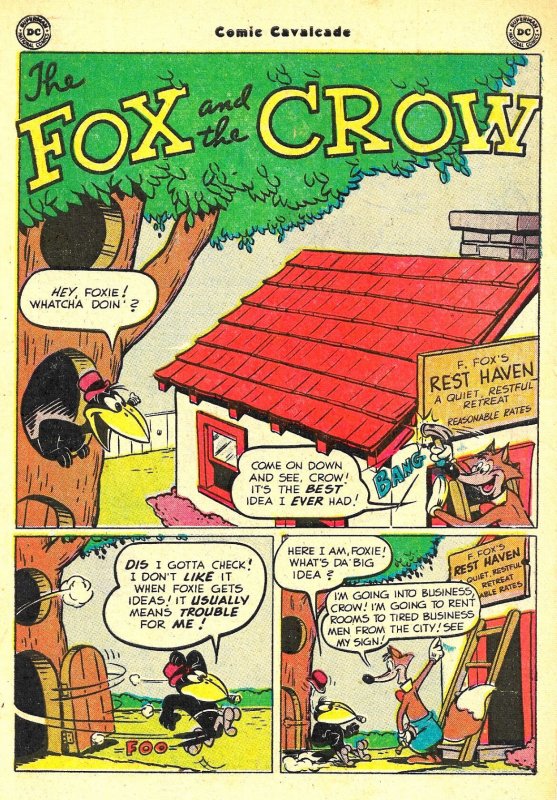 COMIC CAVALCADE #47 (Oct1951) 6.0 FN  DC Funny Animals! Fox & Crow! Goofy Goose!