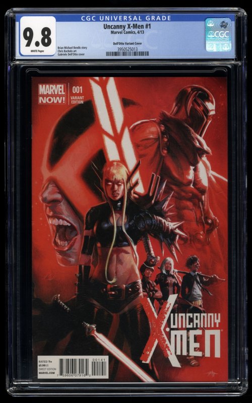 Uncanny X-Men (2013) #1 CGC NM/M 9.8 1:50 Dell'Otto Retailer Variant