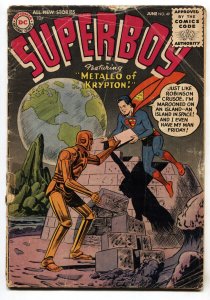 Superboy #49--1956--DC --1st METALLO--comic book--G