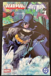 DEADPOOL BATMAN #1 MARVEL WRAPAROUND VARIANT SIGNED GREG CAPULLO NYCC W/COA NM