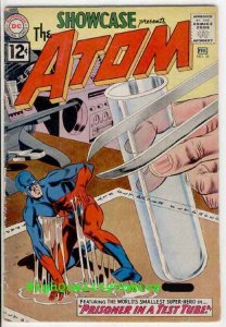 SHOWCASE #36,  VG/VG+, 3rd Atom, Gil Kane, Prisoner, 1962, Silver age