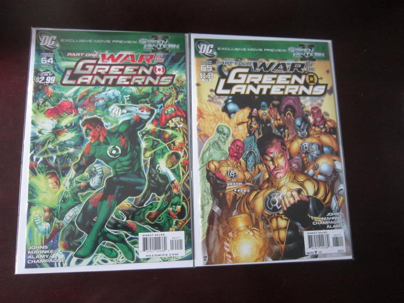 Green Lantern (2009 3rd Series) 14 DIFFERENT, SET:#46-67, 8.0/VF