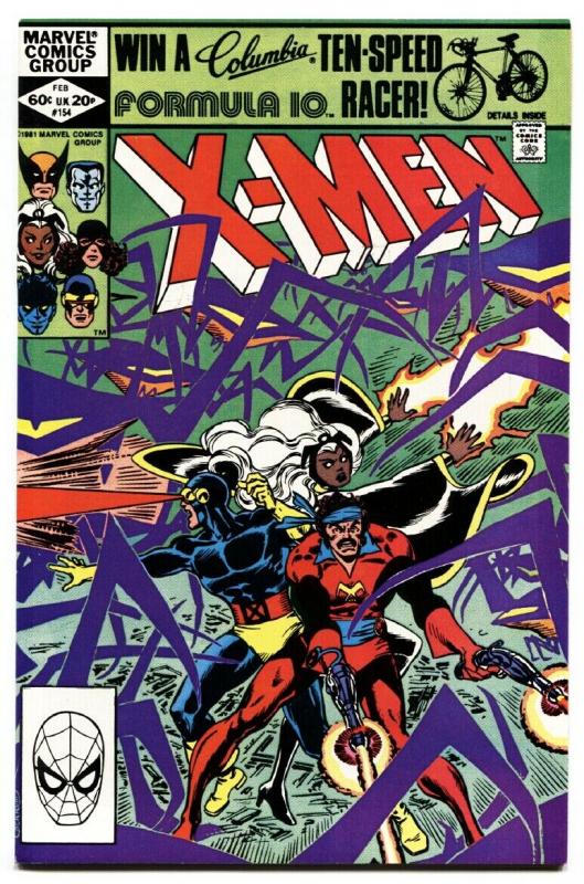 X-MEN #154 comic book 1981-MARVEL-NICE ISSUE! nm-