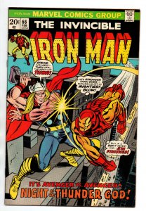 Invincible Iron Man #66 - vs Thor - 1974 - VF