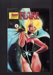 Flare #1 -  MARK BEECHUM COVER + INTERIOR WHITE PAGES! (9.0/9.2) 1990