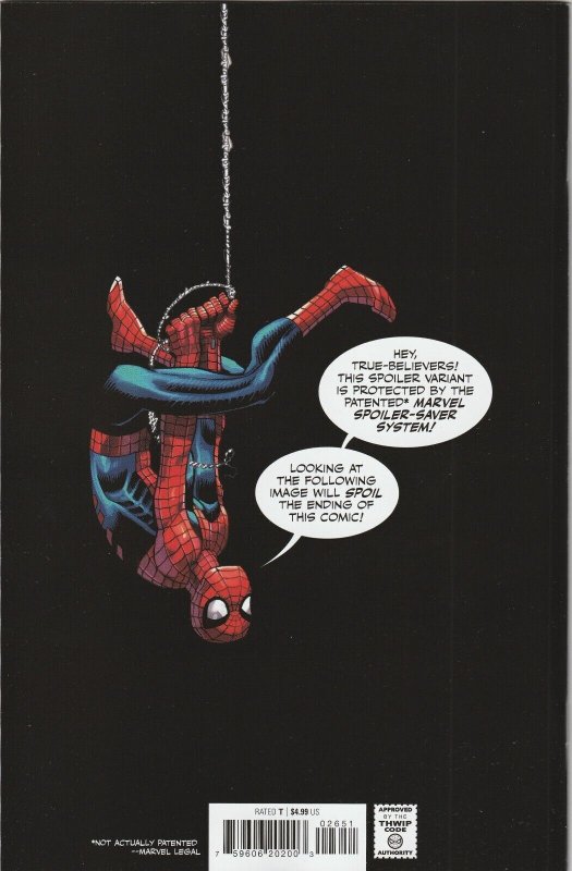 Amazing Spider-Man Vol 6 # 26 Spoiler Variant Cover NM Marvel [L9]