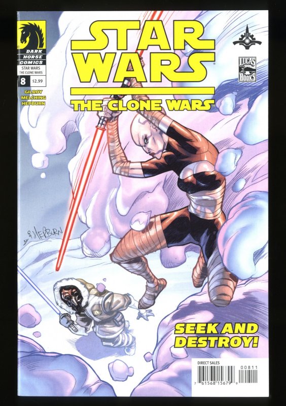 Star Wars: Clone Wars #8 NM 9.4 1st Full Clone Commander Wolffe
