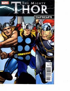 Lot Of 2 Comic Book Marvel Mighty Thor Saga #1 and Mighty Thor #17  MS22