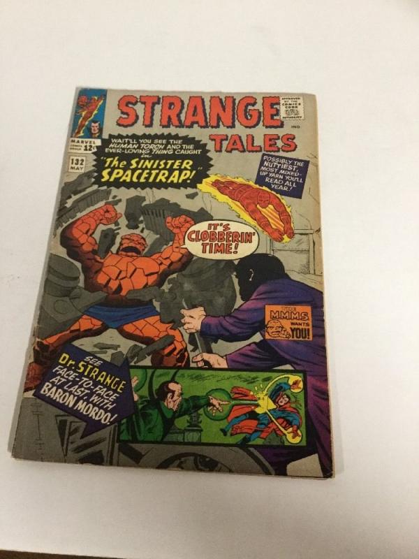 Strange Tales 132 Gd- Good- 1.8 One Staple