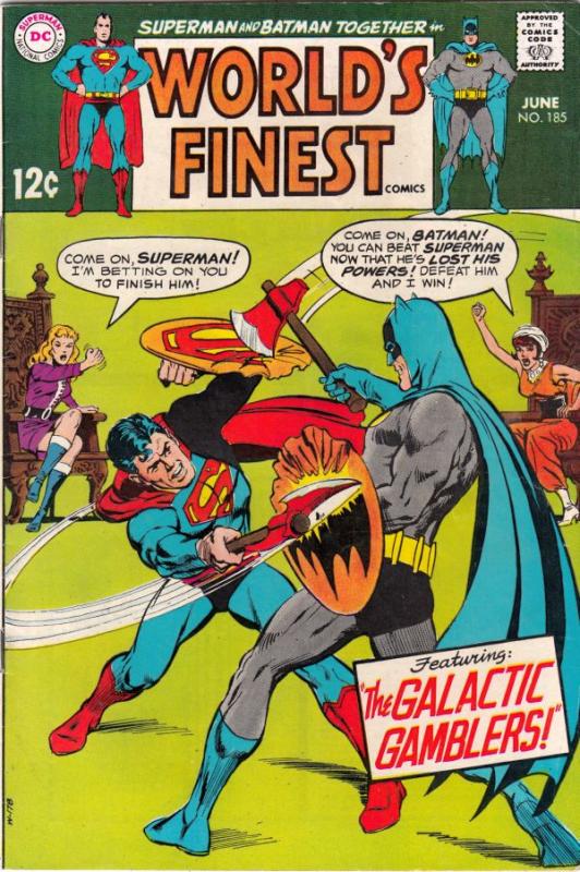 World's Finest #185 (Jun-69) VF/NM High-Grade Superman, Batman