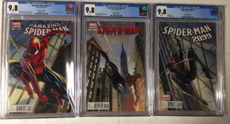 Amazing Spider-man 1 Superior 31 2099 1 Variant Connecting Cover Set Cgc 9.8 WP