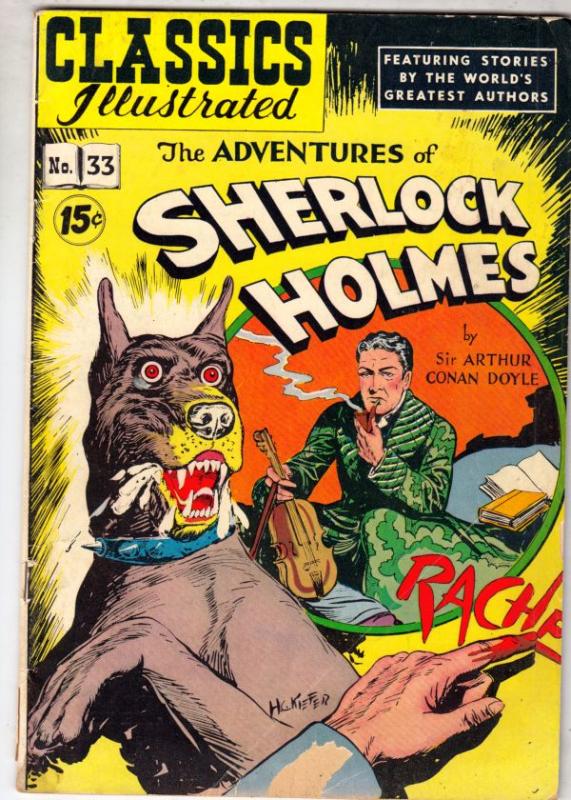 Classic Comics #33 (Jan-47) VG/FN Mid-Grade Sherlock Holmes, Doctor Watson