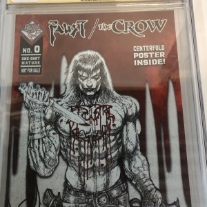 Faust/The Crow (2023) # 0 ( CGC 9.6 SS ) Signed & Sketch Tim Vigil * Census = 3