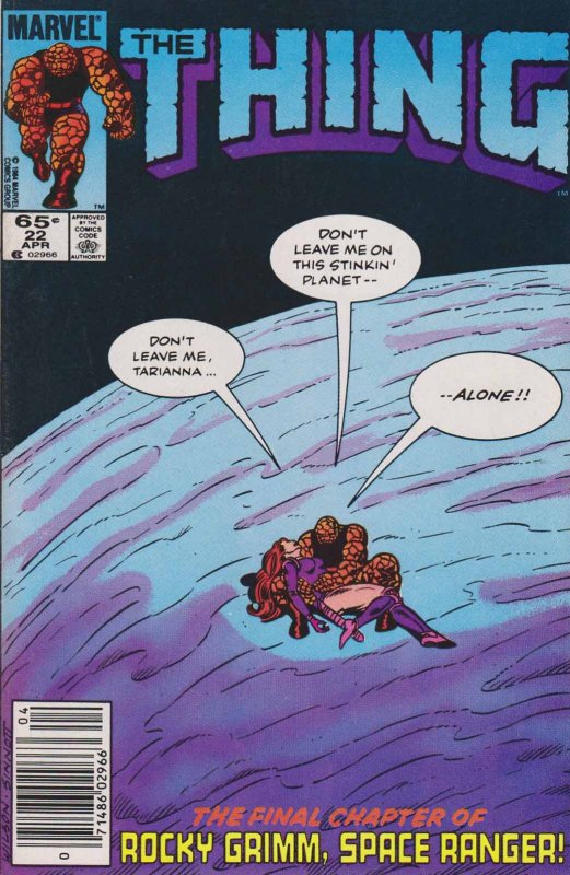 Thing, The #22 (Mark Jewelers) FN ; Marvel | John Byrne Fantastic Four Spin-Off