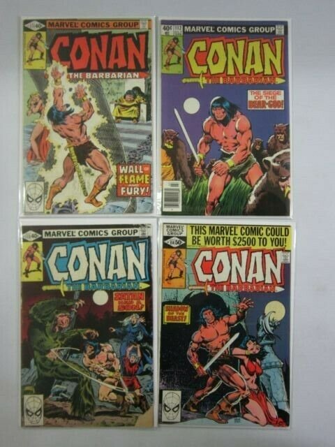 Conan the Barbarian lot 25 different from #90-120 avg 7.0 FN VF (1978-80 Marvel)