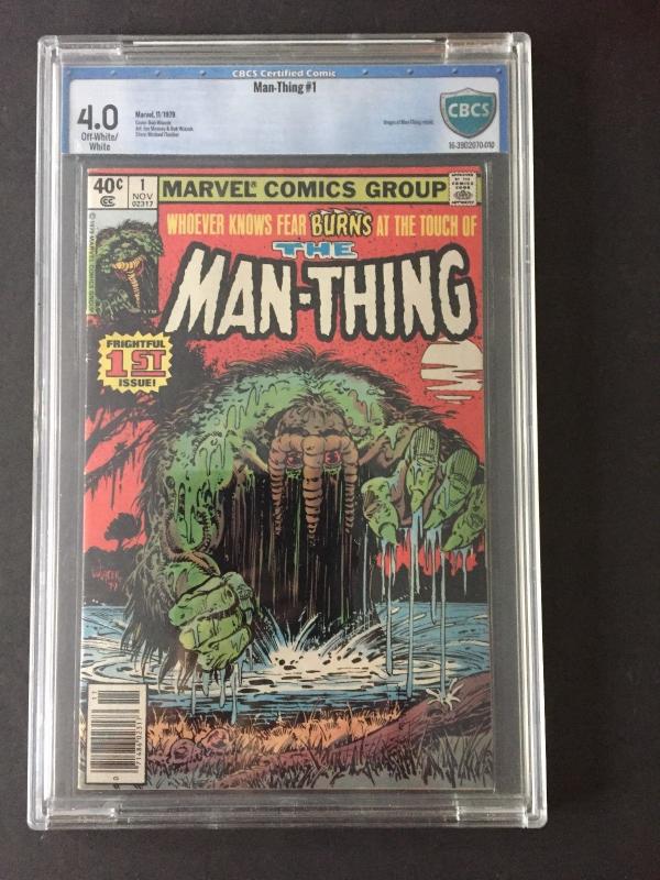 MAN-THING #1 V2 CBCS 4.0 OW/W ORIGIN RETOLD