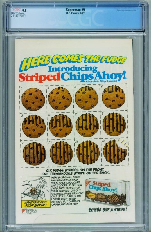 Superman #9 // CGC 9.8 // comic book JOKER cover // 1987 // 2113276023