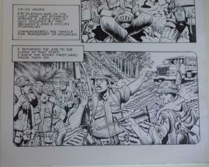 DON LOMAX Original Art, Vietnam Journal #8 pg 19, Brain Dead Horror,Caliber,2011