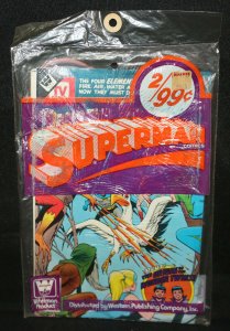 Superman 2pc Comic Book Pre-Pack by Whitman (Sealed) Super Friends / Superboy
