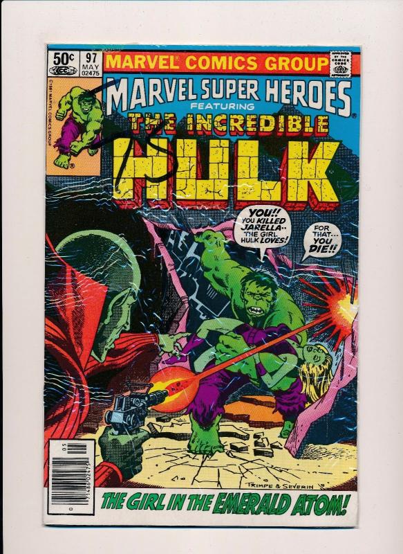 Marvel Super-Heroes ft.THE INCREDIBLE HULK #97  FINE (SRU515)