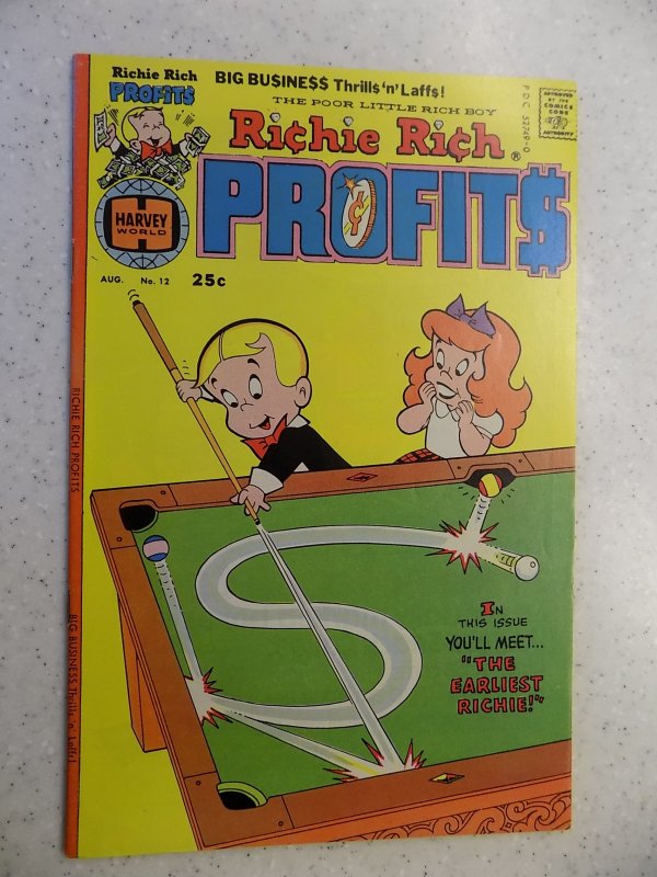 RICHIE RICH PROFITS # 12HARVEY CARTOON ADVENTURE FUNNY