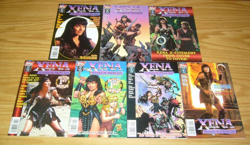 Xena Warrior Princess #0 & 1-2 VF/NM complete series +(4) variants -dave stevens