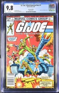 GI JOE A REAL AMERICAN HERO #1 CGC 9.8 NEWSSTAND WHITE PAGES