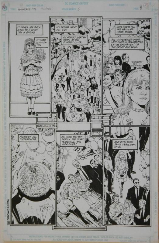 PHIL JIMENEZ / BRUCE PATTERSON original art, SHOWCASE '94 #5 pg 8, 11x17, 1994