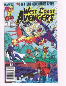 West Coast Avengers # 4 Marvel Comics VF/NM Iron Man Thor Hulk TW2