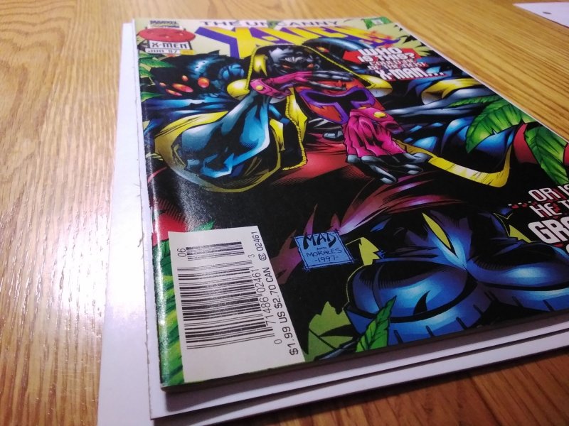 The Uncanny X-Men #345 (1997) 1st Maggot Newsstand Edition NM