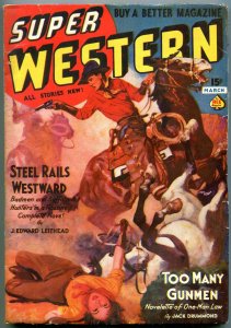 Super Western Pulp March 1938- Jack Drummond- J Edward Leithead FN