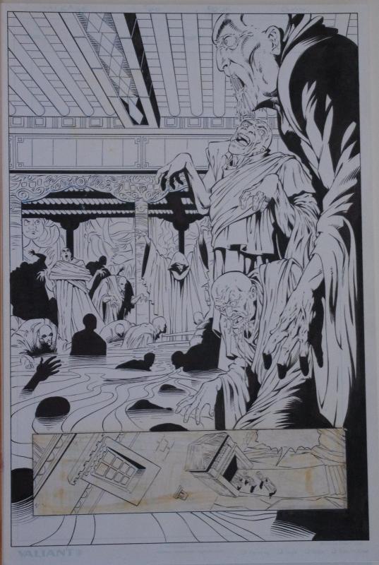 BERNARD CHANG / KEN BRANCH original art, DOCTOR MIRAGE #2 pg 4, 1993, Splash