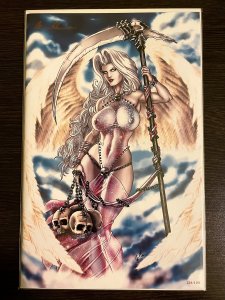 LADY DEATH #1 MASTERS NAUGHTY VIRGIN EDITION SIGNED PULIDO COA LTD 150 NM+