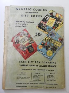 Classic Comics #17 GD- Condition 1st Print! Cover detached