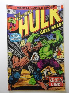 The Incredible Hulk #179 (1974) Mark Jeweler Variant! MVS Intact! VF Condition!