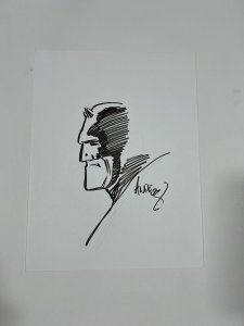 Ande Parks Original Art Sketch Daredevil Inks 8.5x11 Cardstock