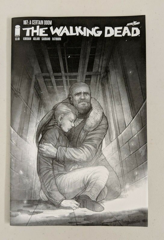 Walking Dead Day #167 Cover Set of 4 B/W Virgin Regular Color Variants NM- 