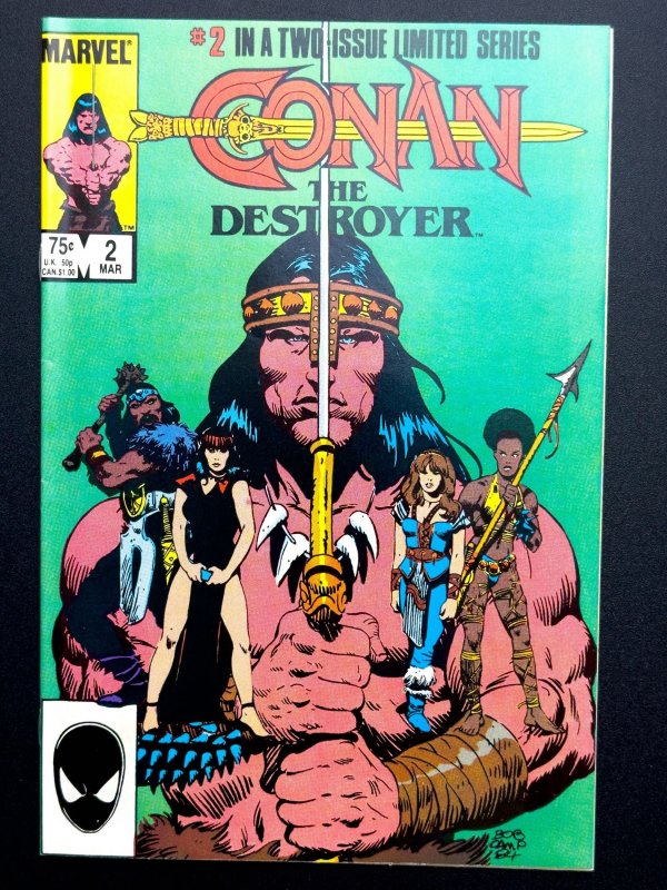 Conan the Destroyer #1,2  (1985) (2 bks Lot) [KEY] 1st Movie Adaptation - NM!