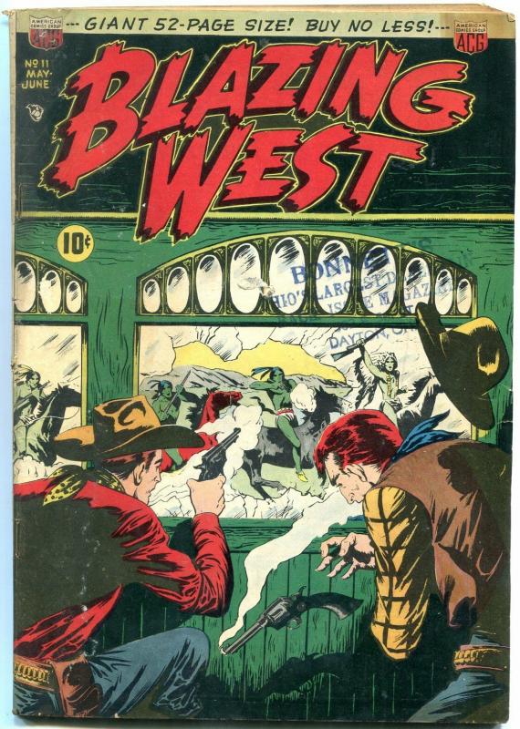 Blazing West Comics #11 1950- Golden Age Western- Injun Jones VG