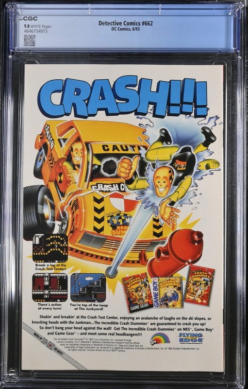 Detective Comics #662 (6/93) Graded CGC 9.8