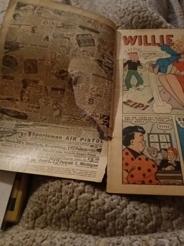 Willie Comics 16 Marvel Timely Comics 1948 Golden Age Good Girl Art Cindy Jeanie