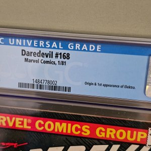 Daredevil #168 (1981) CGC 8.5