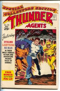 THUNDER Agents #20 1969-Tower-Wally Wood story art-final issue-Dynamo origin-VG+