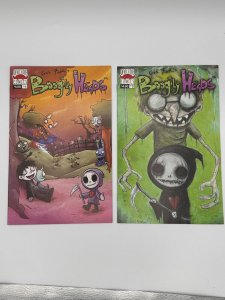 Devils Due Comics Gus Fink's BOOGILY HEADS Issue #1 & 2 First Prints NM+ Copies