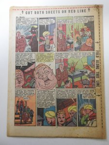 The Spirit #136 (1943) Newsprint Comic Insert Rare!